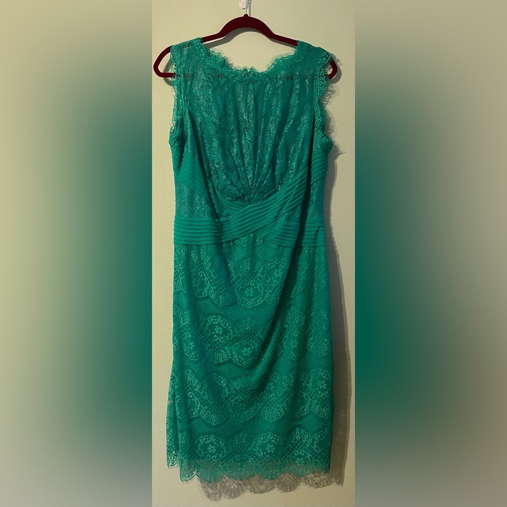 Tadashi Shoji Emerald St. Patty’s Day/Cocktail/Wedding Guest Dress Size 16